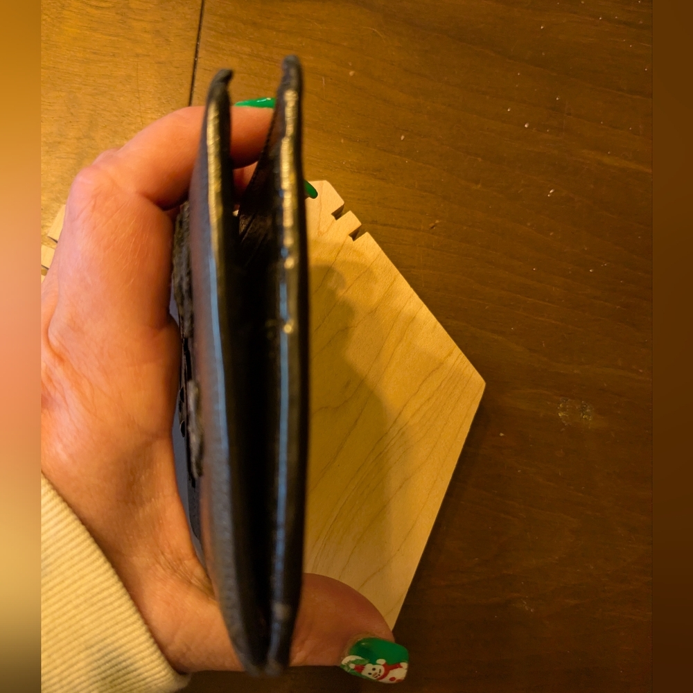 Coach Black Leather Varsity Patches Wallet - Picture 10 of 13